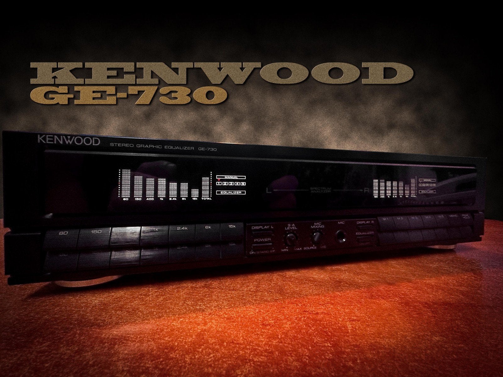 Kenwood grafische equalizer GE-730 en versterker A-51, Audio, Tv en Foto, Versterkers en Receivers, Ophalen of Verzenden, Zo goed als nieuw