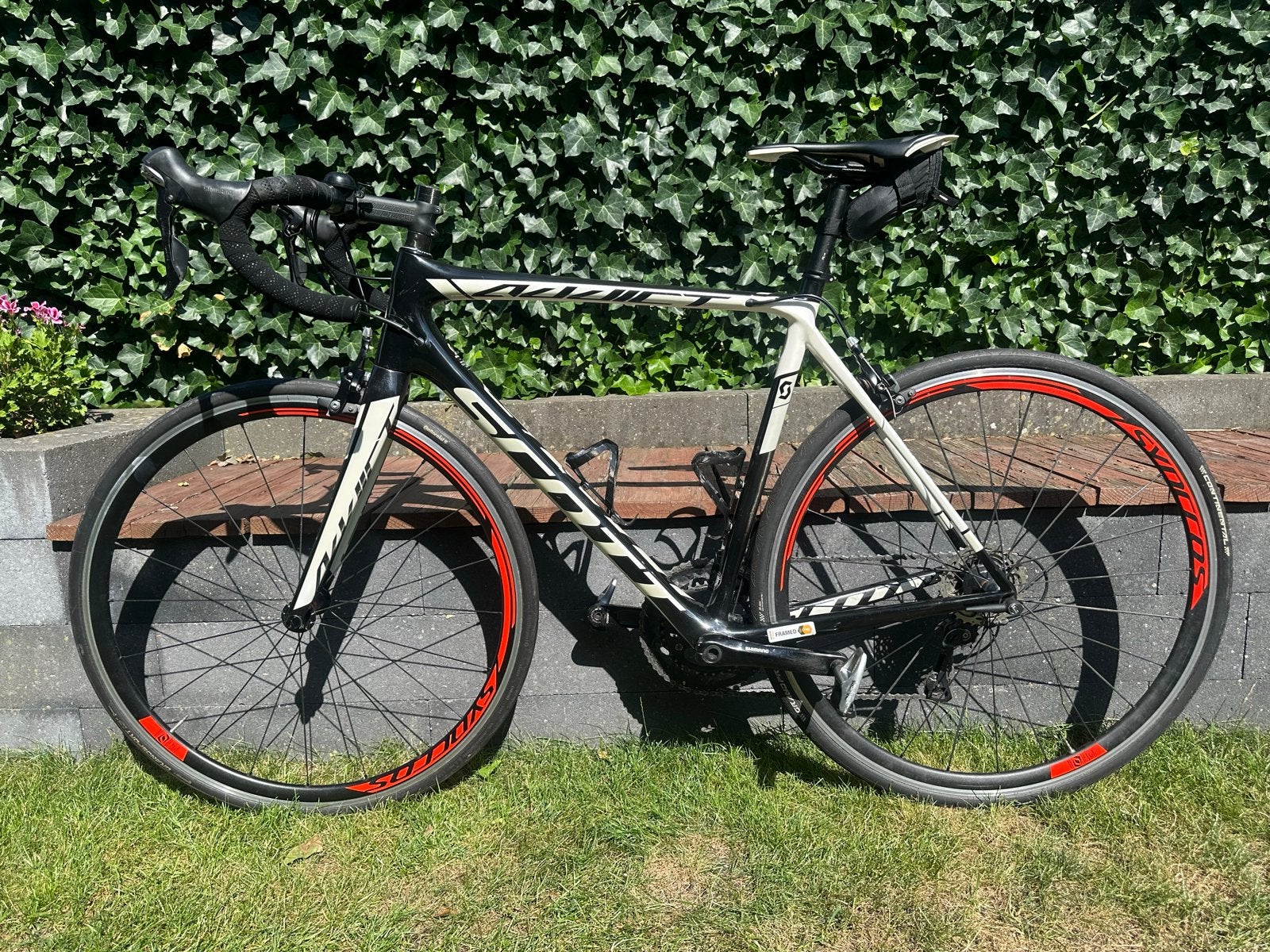 Scott Addict racefiets - maat L/56 - 105 inc vele extra's, 28 inch, Gebruikt, Carbon, Meer dan 20 versnellingen