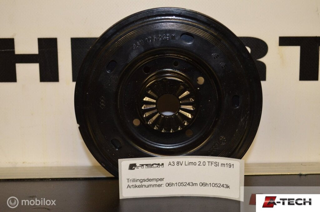Trillingsdemper czpb Audi A3 8V 2.0 TFSI  13-'18 06h105243m, Audi, Gebruikt, Audi, Ophalen of Verzenden