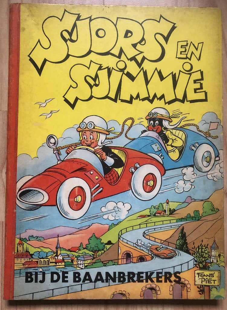 FRANS PIET - SJORS EN SJIMMIE - BIJ DE BAANBREKERS - 1963, Boeken, Eén stripboek, Ophalen of Verzenden, Zo goed als nieuw, Frans Piët