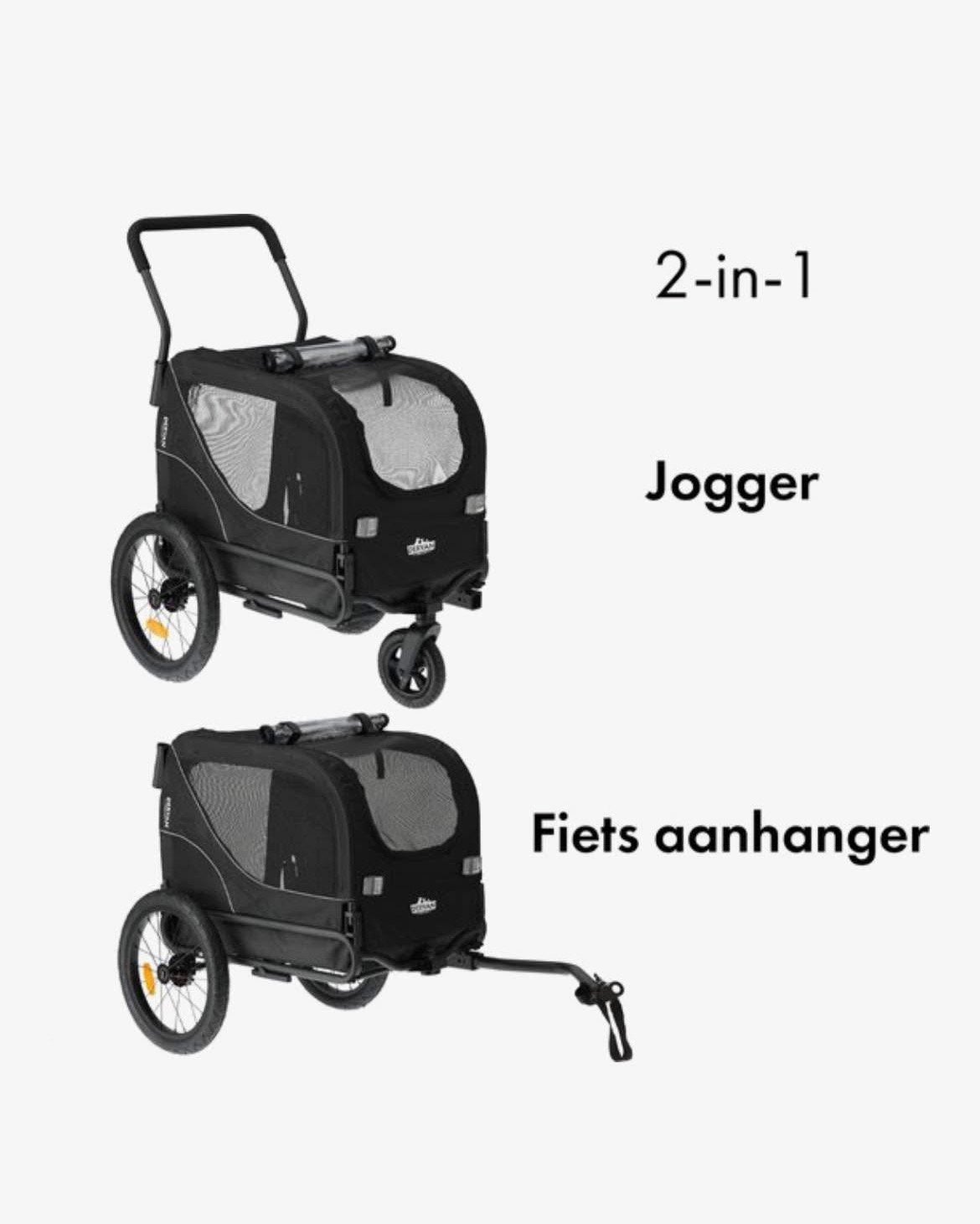 Deryan Hondenfietskar 2-in-1 | Zo goed als nieuw, Fietsen en Brommers, Fietsaccessoires | Aanhangers en Karren, Ophalen of Verzenden