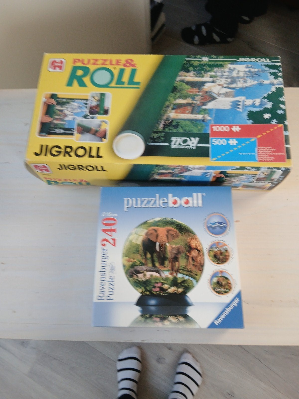 puzzels, Ophalen