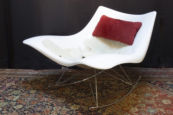 PEDERSEN THOMAS design schommelstoel  model Stingray, Ophalen, Zo goed als nieuw, 75 tot 100 cm, Modern