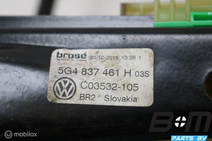 Raammechaniek linksvoor VW Golf 7 5G4837461H, Gebruikt