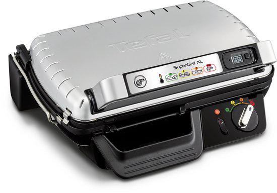 Tefal Supergrill XL GC461B12 Contactgrill, Witgoed en Apparatuur, Contactgrills, Ophalen, Uitneembare platen, Nieuw