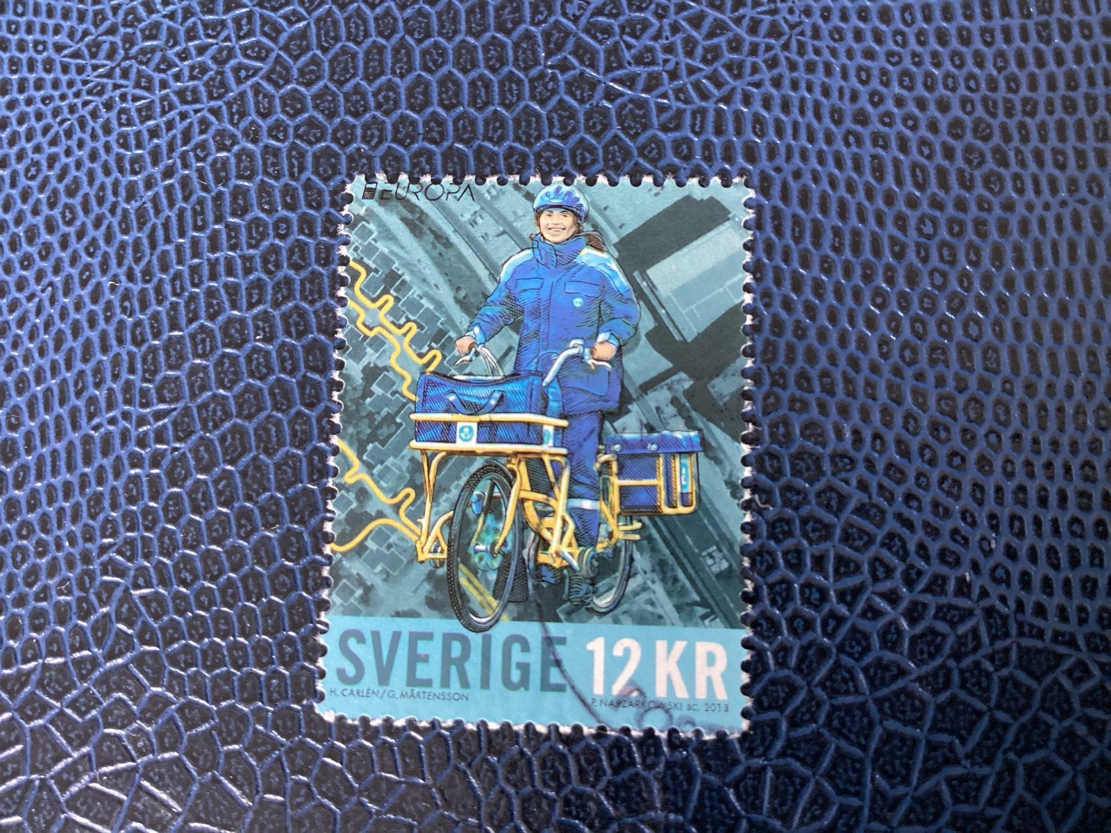Zweden 2013- Mi.2930-Postbode op fiets, 12 KR, Verzenden, Zweden, Gestempeld
