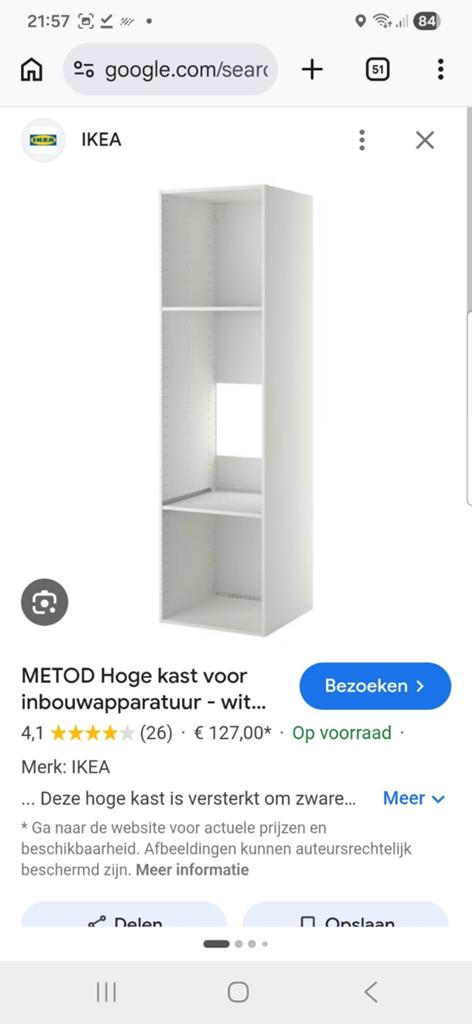 Ikea keuken kasten nieuw, Ophalen, Nieuw