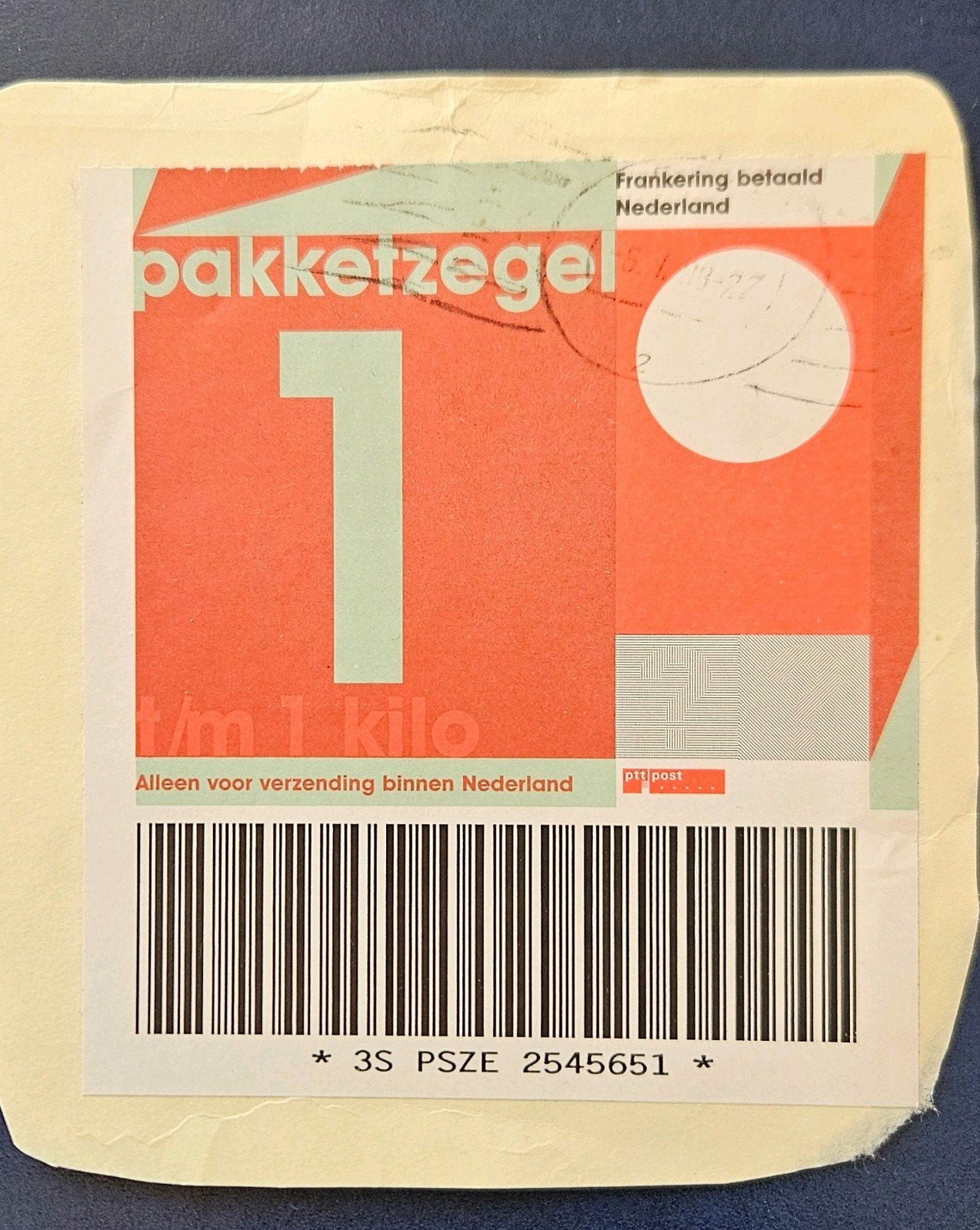 Nederland pakketzegel, Verzenden, Na 1940, Gestempeld
