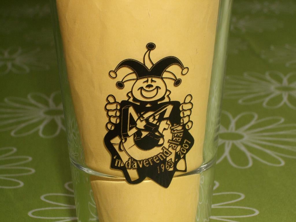 Grolsch - 'n daverend alaaf 1963 - 2007 Knunnekes bierglas, Ophalen of Verzenden, Zo goed als nieuw, Glas of Glazen, Grolsch