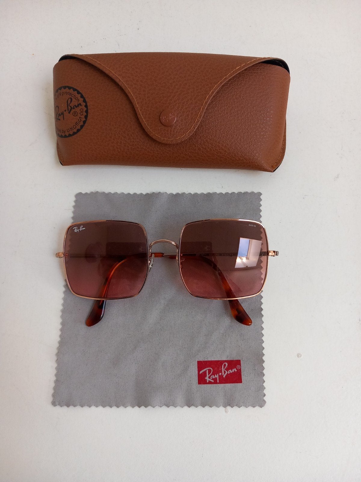 Nieuwe Ray-Ban RB1971 Square Evolve rose roze, Zonnebril, Nieuw, Ophalen of Verzenden, Ray-Ban