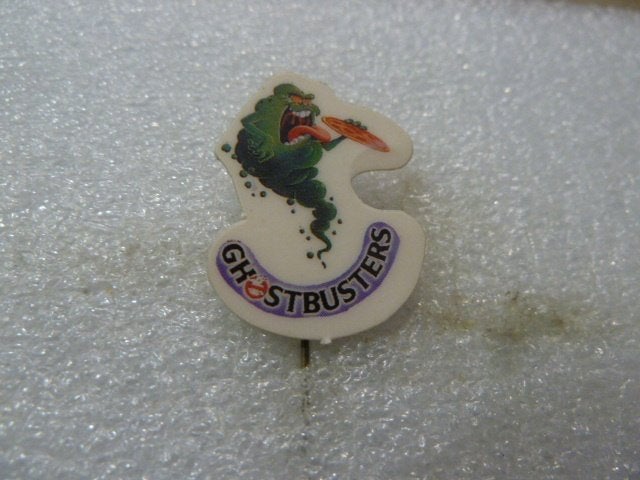 Vintage Ghostbusters Speldje - Slimer, Ophalen of Verzenden, Gebruikt, Figuurtje, Speldje of Pin