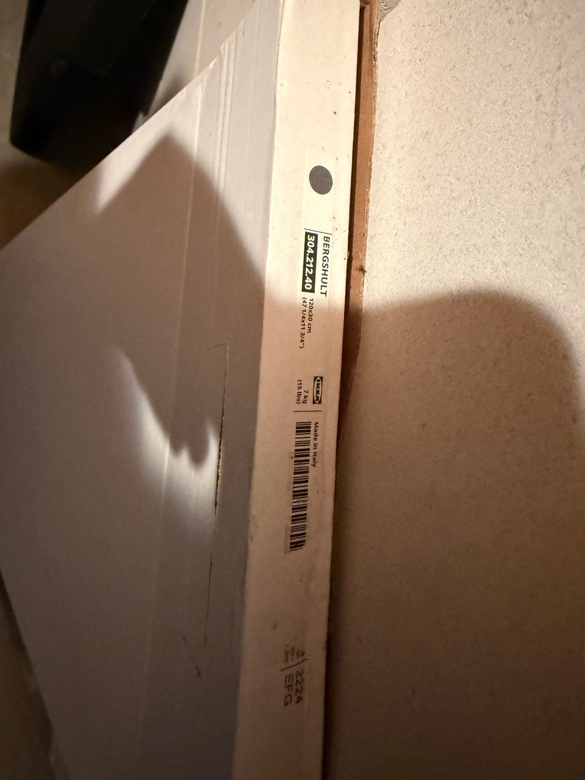 IKEA BERGHULT plank 120x30 cm grijs (2 stuks), Ophalen of Verzenden, Nieuw