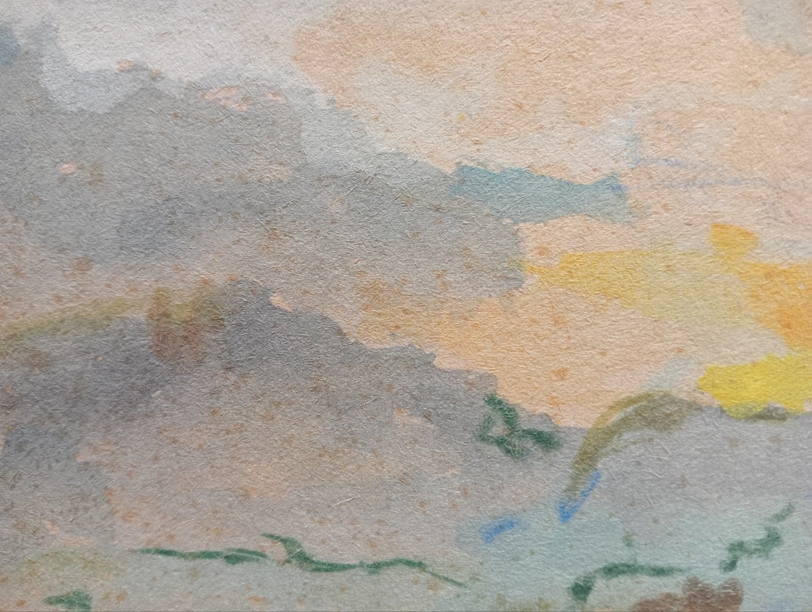 Aquarel landschap jaren 80 Kunstcriticus Frans Duister, Ophalen of Verzenden