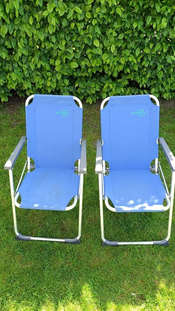 2 Bo-camp camping klapstoelen met veiligheidssysteem, Ophalen, Campingstoel