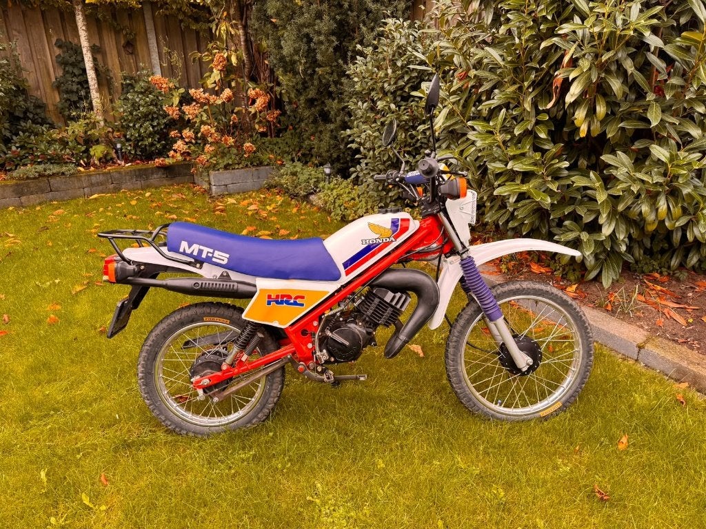 Hele leuke honda MT5 met MT8 blok en bromfietskenteken, Ophalen, Gebruikt, Maximaal 45 km/u, 49 cc
