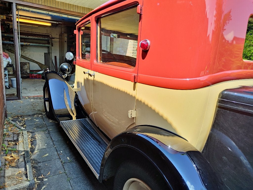 Citroën C4G Oldtimer 1931 Beige/rood/zwart, foto 3