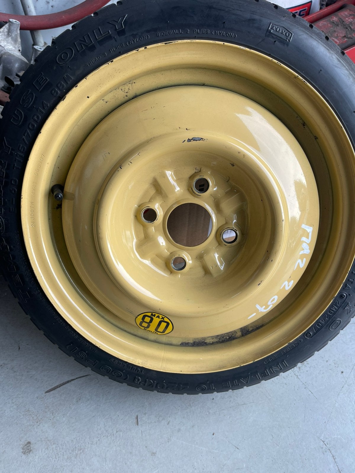 Thuiskomer mazda 2 2007-, 14 inch, Gebruikt, Velg(en), Ophalen of Verzenden