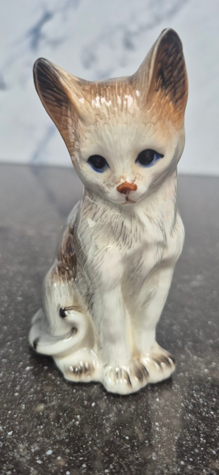 Leonardo Collectie Kat Beeldje - Fine Bone China 10cm., Ophalen of Verzenden, Zo goed als nieuw, Dier