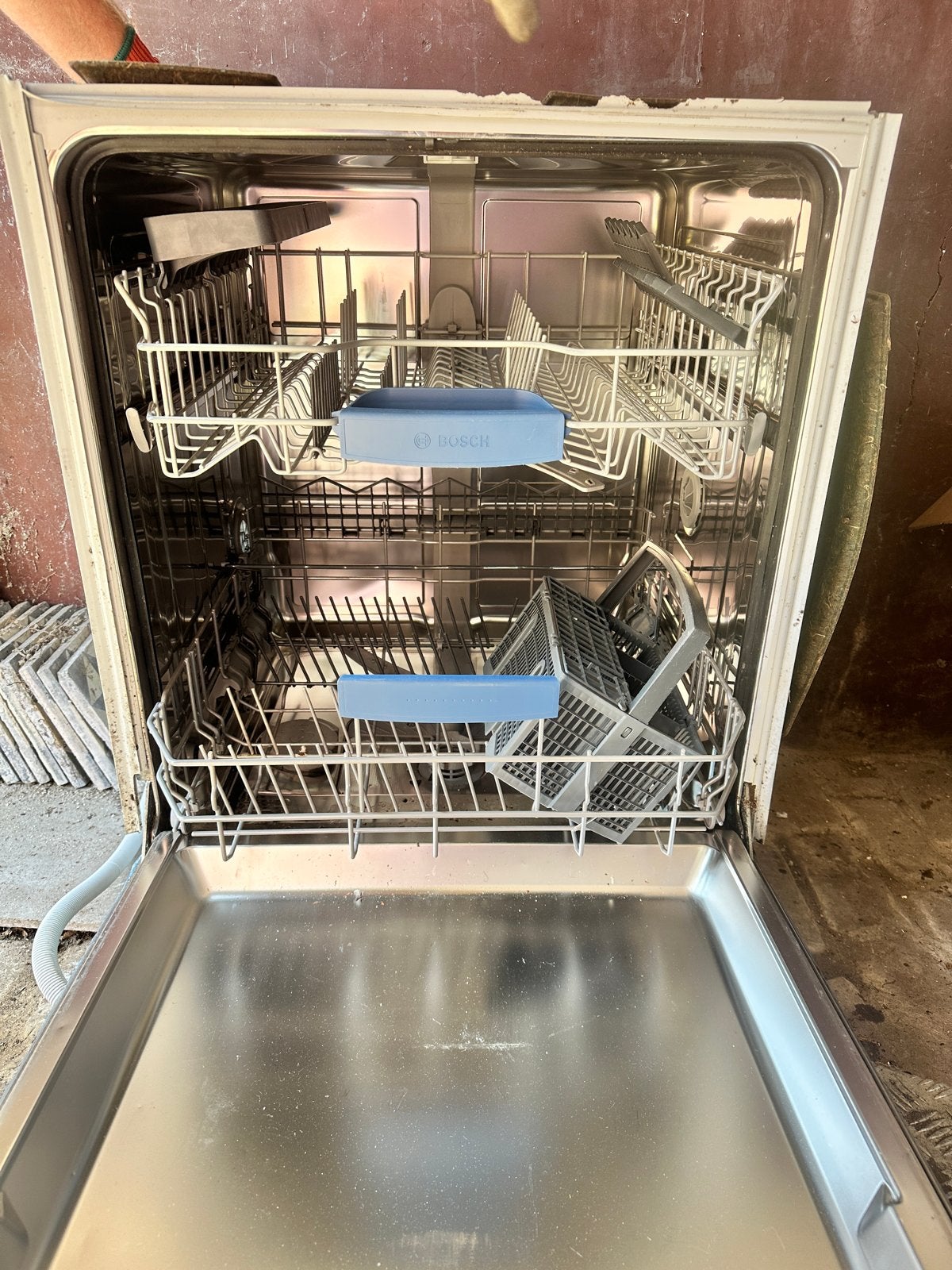 Bosch Exclusiv inbouw vaatwasser - zwart frontpaneel, Witgoed en Apparatuur, Vaatwasmachines, Ophalen, Gebruikt, 60 cm of meer