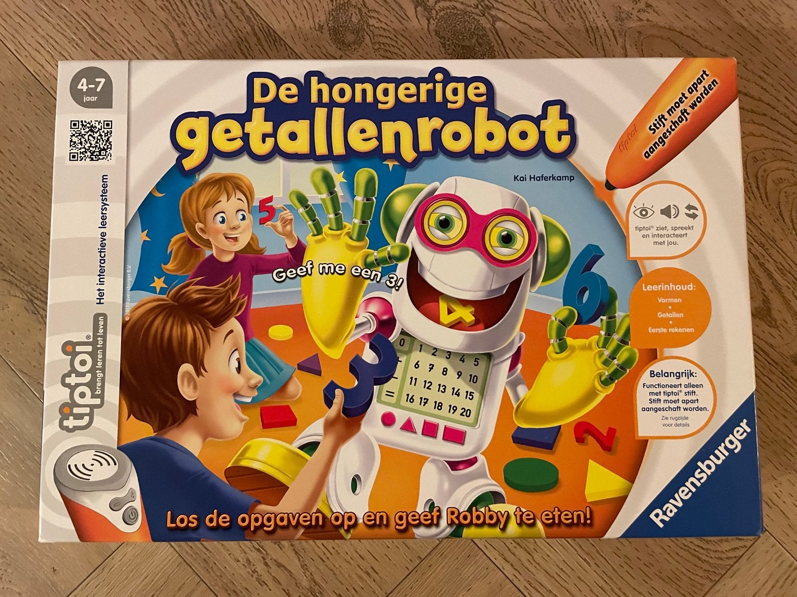 Tiptoi spel: De hongerige getallenrobot, Ophalen, Zo goed als nieuw, Rekenen