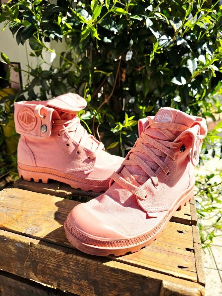 YatvaVintage:YV7778 :Palladium Women's Canvas Ankle Boots, Unknown, Lage of Enkellaarzen, Unknown, Palladium