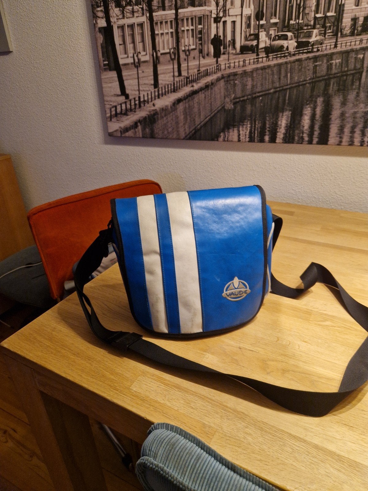 Vaude schoudertas, Ophalen of Verzenden, Gebruikt, Blauw, Overige merken