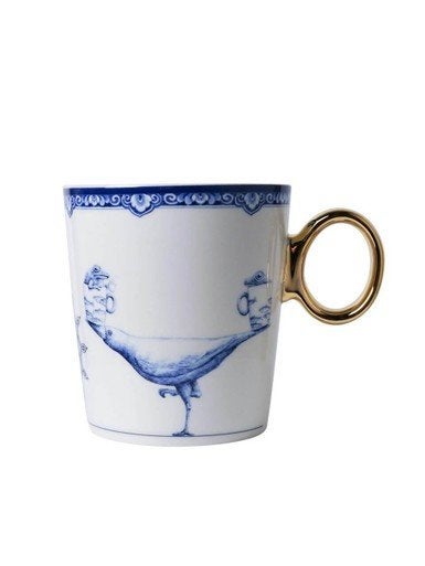 Heinen Delfts Blauw mok sterrenbeeld Weegschaal 300 ml, Huis en Inrichting, Overige merken, Delftsblauw, Porselein, Heinen Delfts Blauw