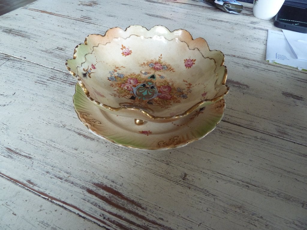 antieke Engelse fruitschaal, Ophalen of Verzenden