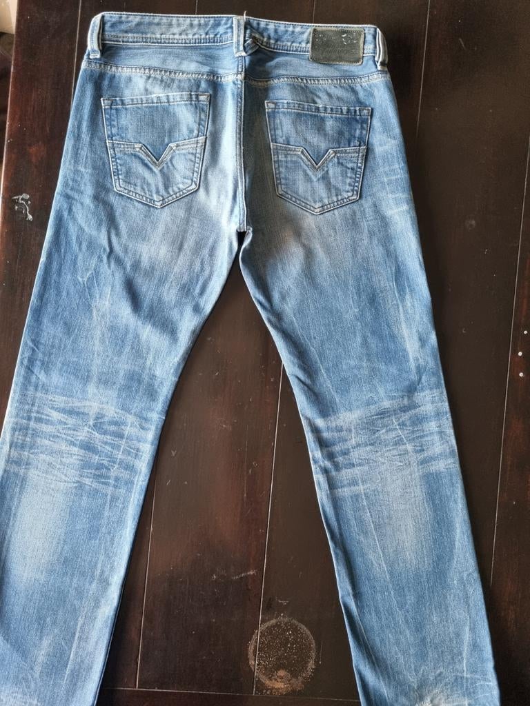 CLASSIC VINTAGE DIESEL LARKEE REGULAR STRAIGHT JEANS 33/32!!, Kleding | Heren, Spijkerbroeken en Jeans, Diesel, Blauw, Ophalen of Verzenden