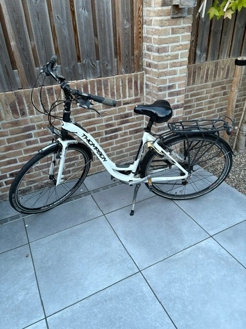 Thompson witte damesfiets 3x8= 24 versnellingen, Fietsen en Brommers, Gebruikt, Versnellingen, 50 tot 53 cm, Schijfrem