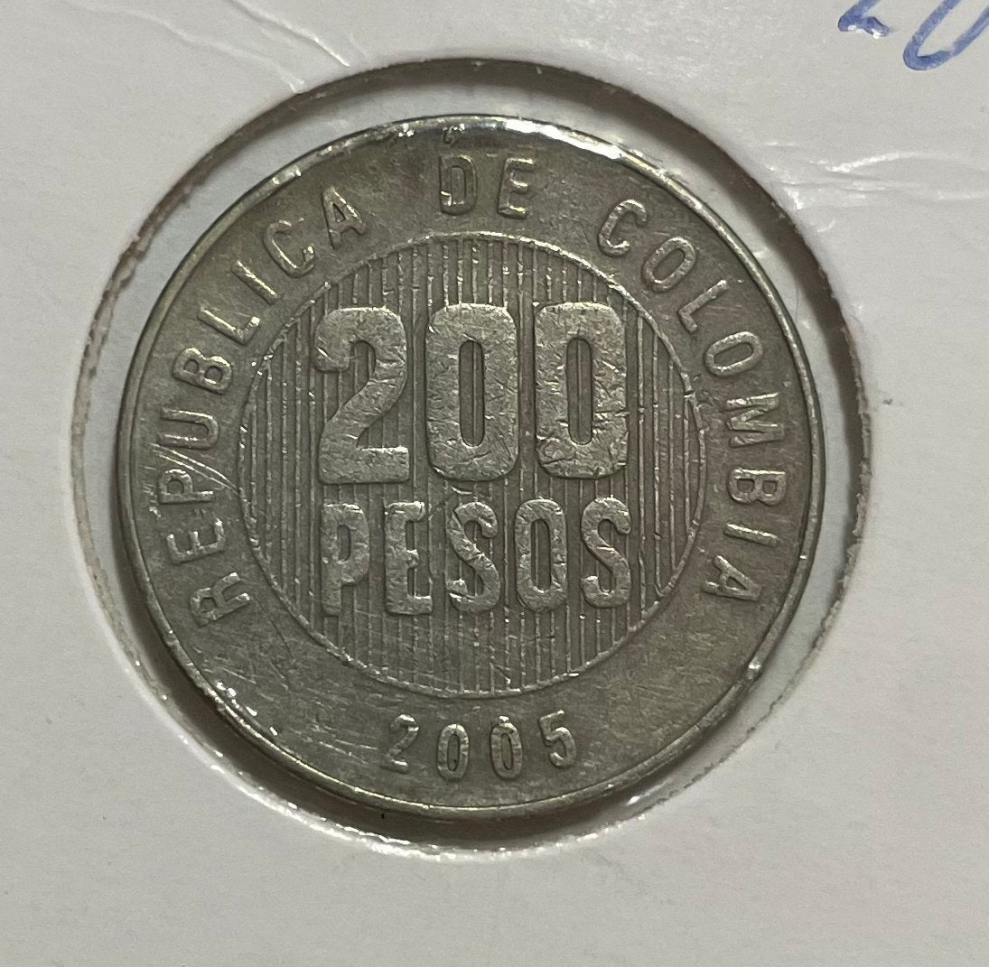 200 pesos Colombia 2005, Ophalen of Verzenden, Zuid-Amerika