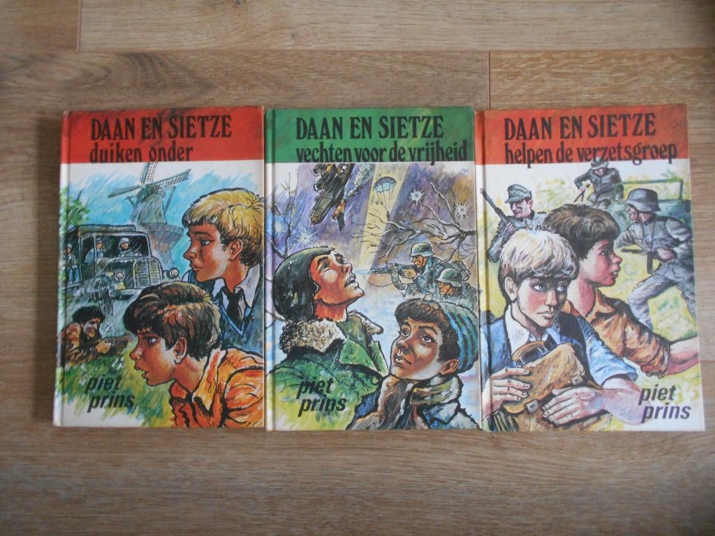 Piet Prins Daan en Sietze deel 1 t/m 3, Ophalen of Verzenden, Tweede Wereldoorlog, Zo goed als nieuw, Overige onderwerpen