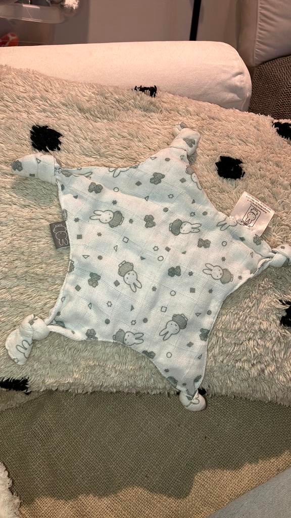 Nijntje ster knuffeldoekje wit grijs, Kinderen en Baby's, Overige merken, Nijntje, Ophalen of Verzenden, Wasbaar