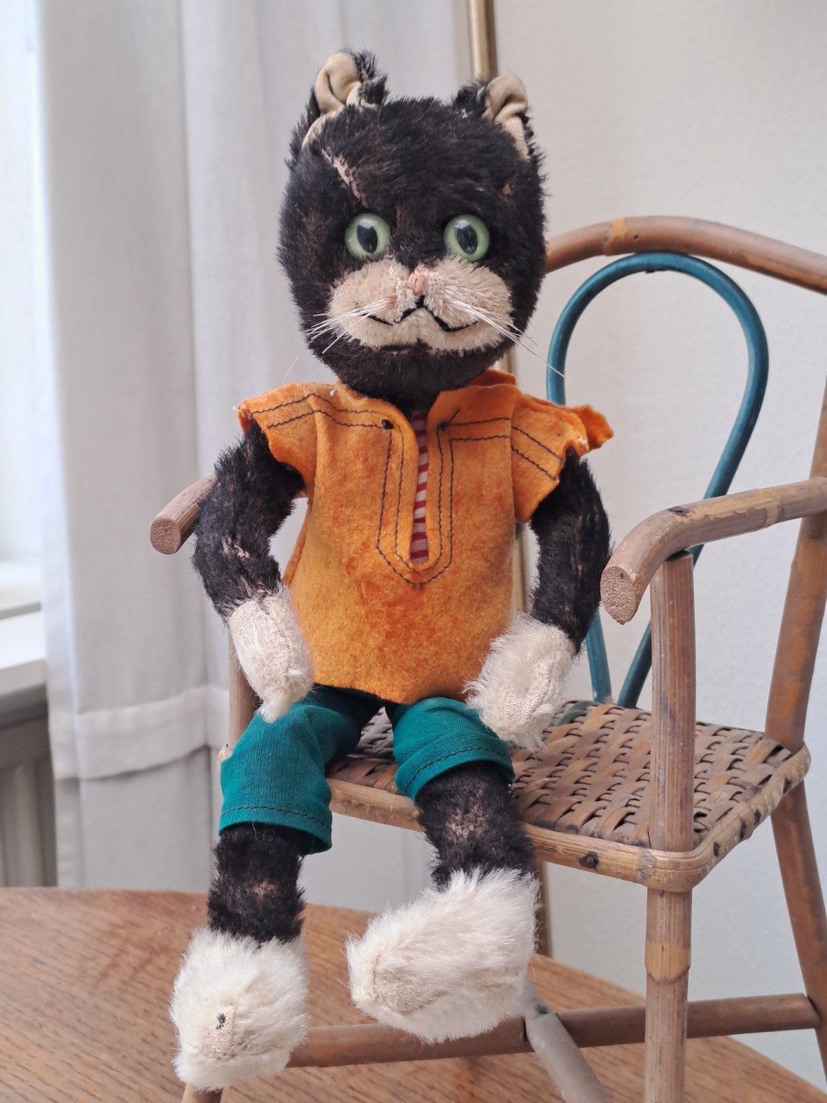 SCHUCO BIG BELLO KATTENKNUFFEL 32 CM  JAREN 50/60 VINTAGE, Verzenden