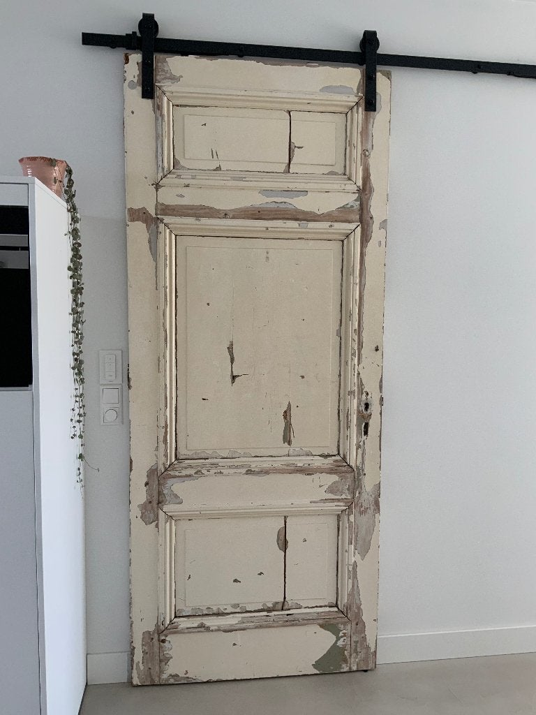 Brocante schuifdeur met ophangsysteem, Ophalen, Gebruikt