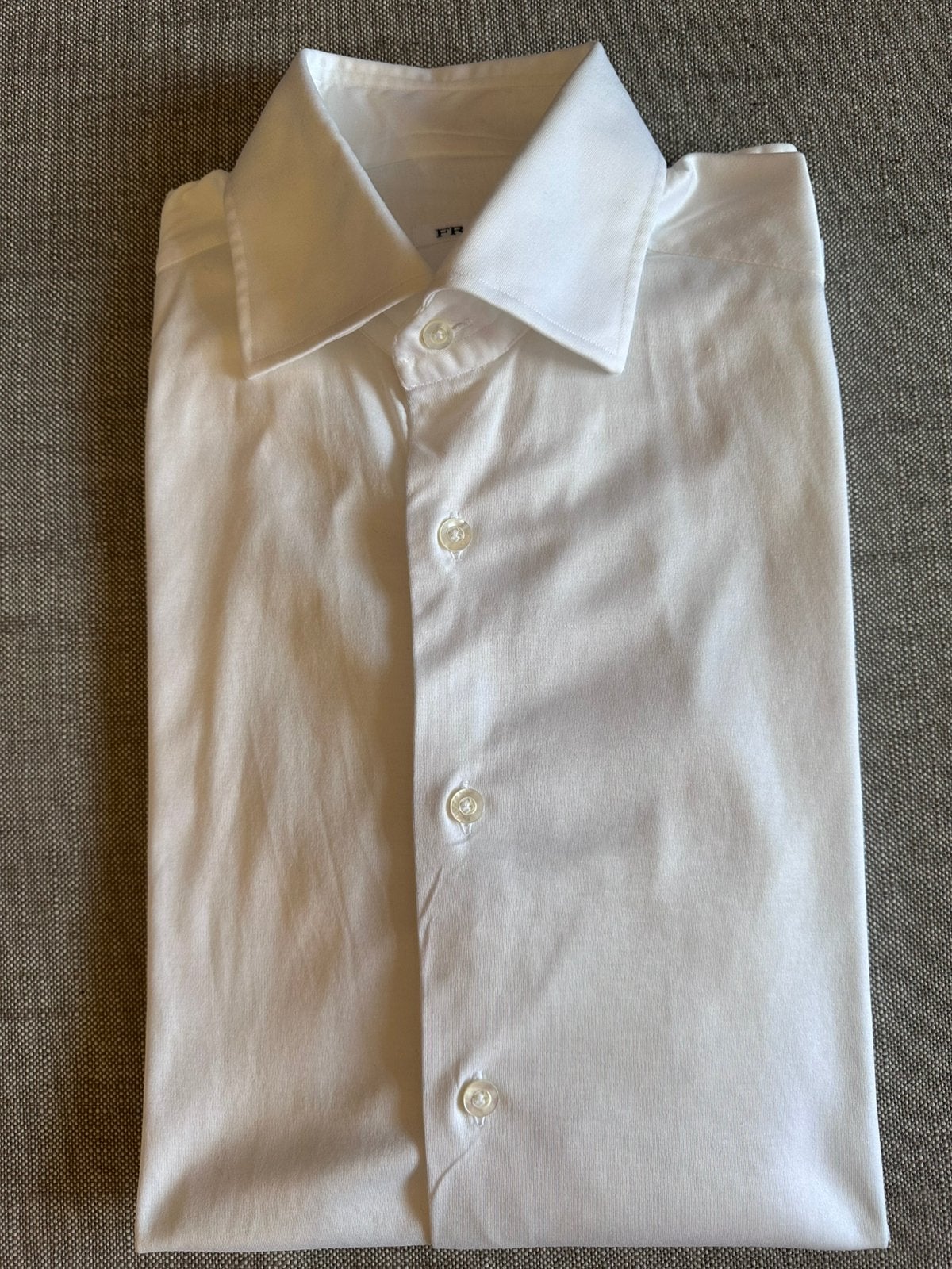 FRAY shirt wit mt 38. Zgan. 75,- incl verzenden, Kleding | Heren, Verzenden, Zo goed als nieuw, Wit, Halswijdte 38 (S) of kleiner