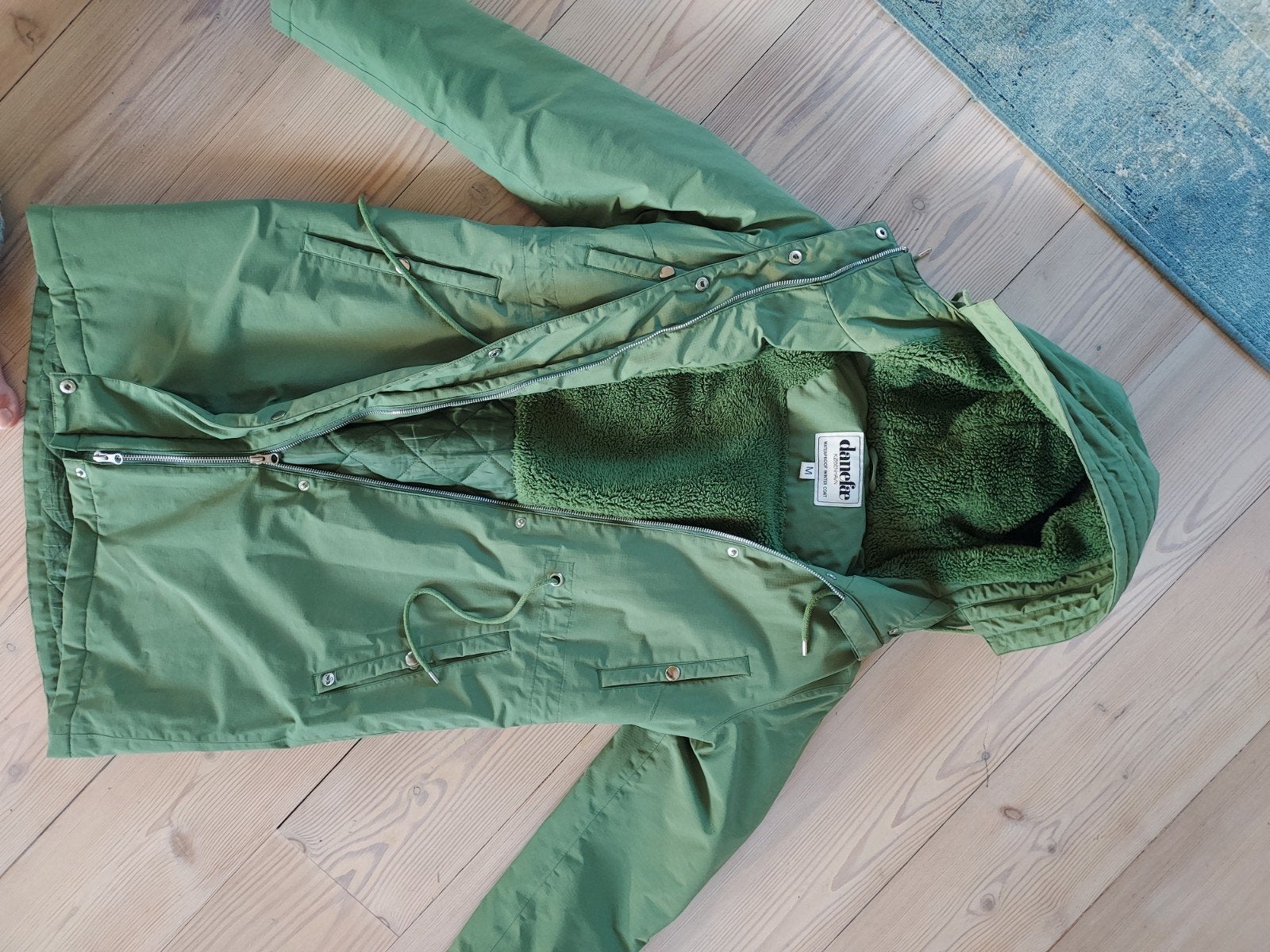 Danefae winterjas parka, maat M groen, Maat 38/40 (M), Ophalen of Verzenden, Gedragen, Groen