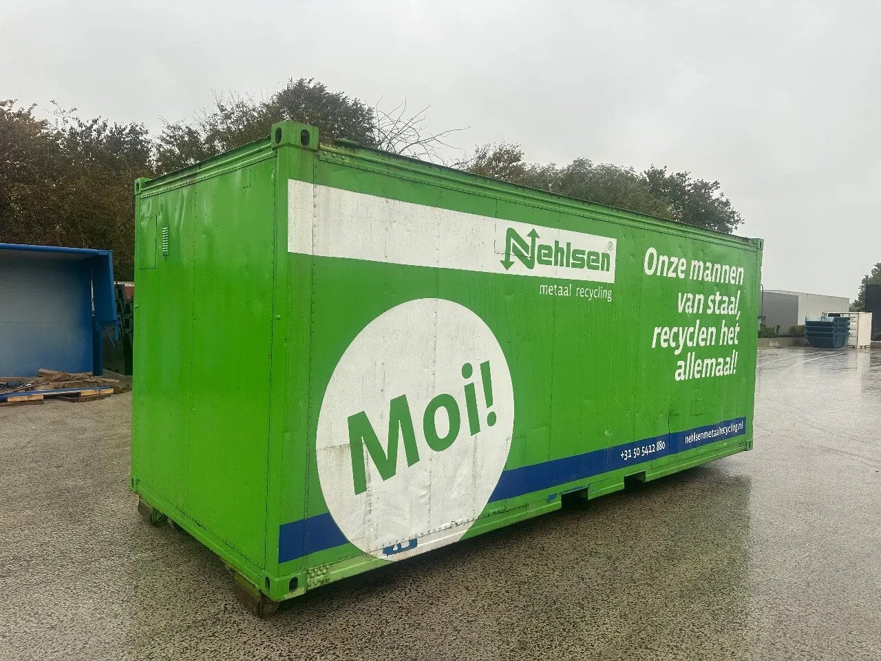 Sidalco Omgekeerde zeecontainer op kabel systeem