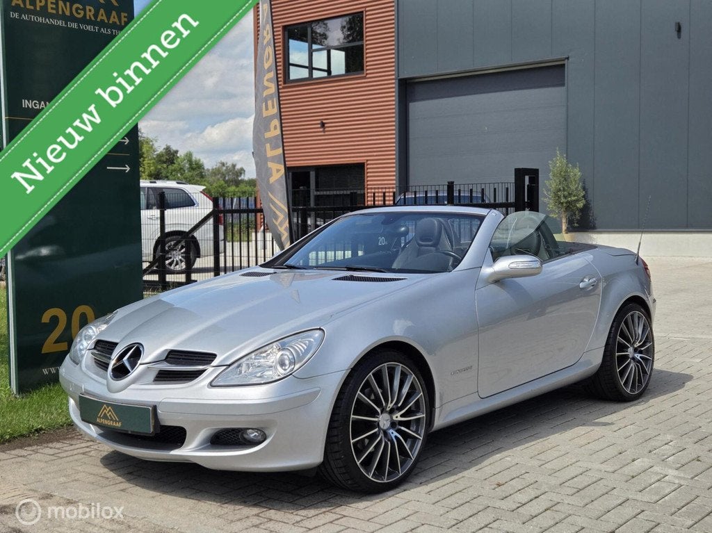 Mercedes SLK-klasse 200 K. Windscherm Airco Leder In nette s, Auto's, Mercedes-Benz, Bedrijf, Te koop, SLK, ABS, Airbags, Airconditioning