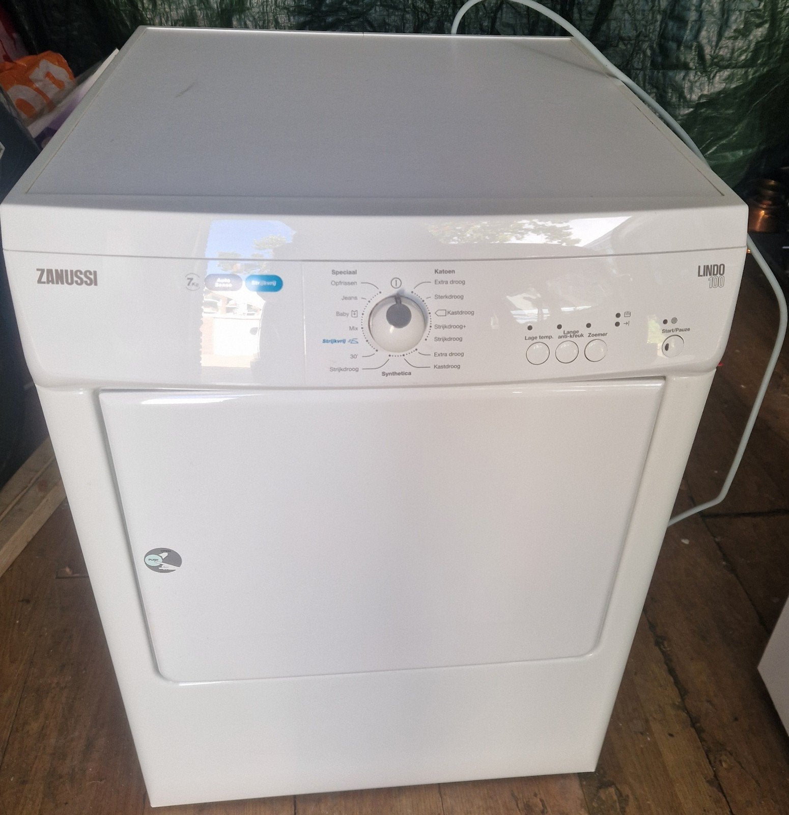 Zanussi wasdroger, Witgoed en Apparatuur, Ophalen, 6 tot 8 kg, Gebruikt, Luchtafvoer