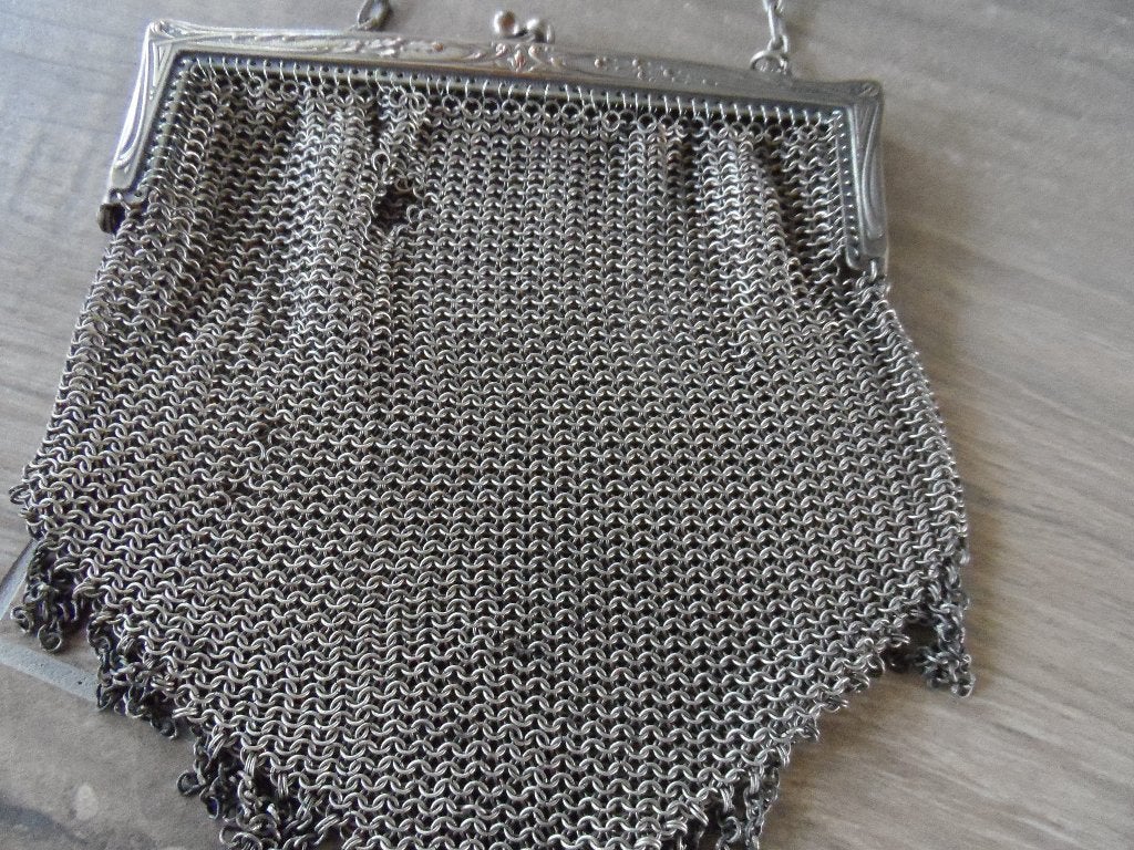 Antiek beugeltasje., Antiek en Kunst, Ophalen of Verzenden