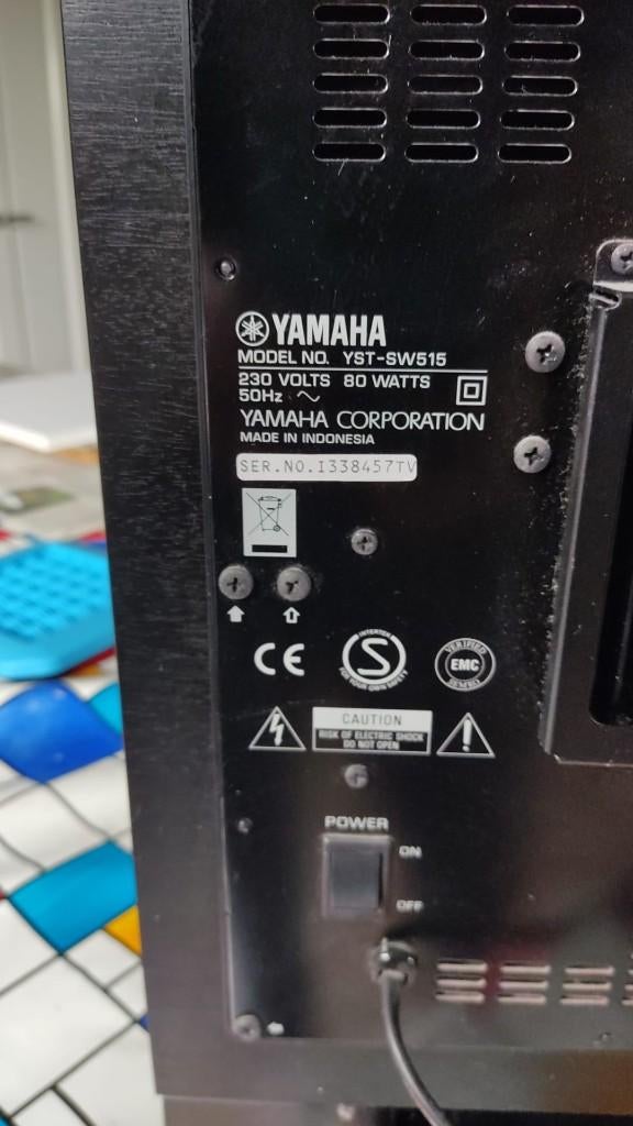 Yamaha YST-SW325 (Zwart), Overige merken, Gebruikt, Subwoofer, Ophalen of Verzenden