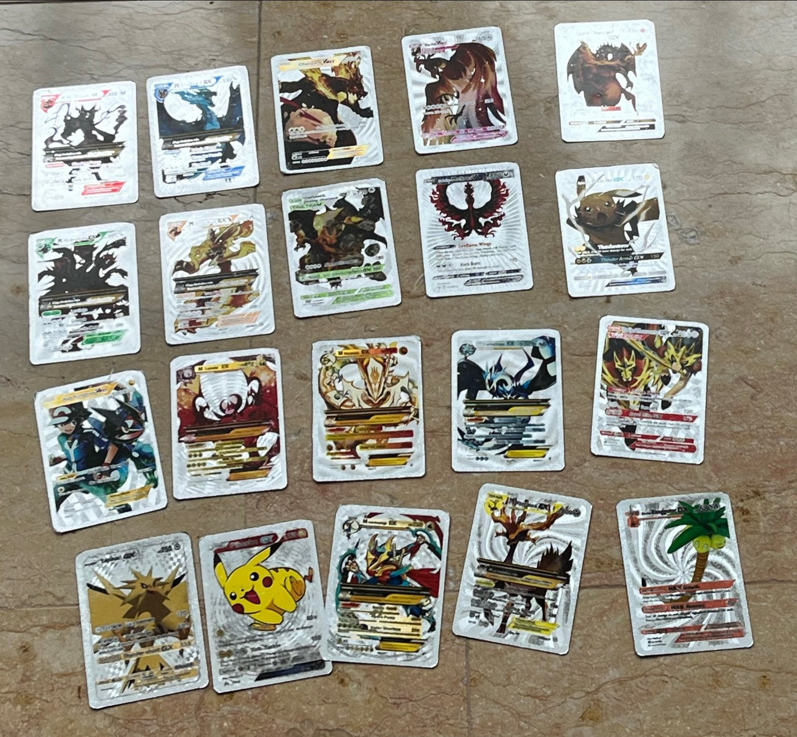 Grote collectie Pokémon en andere ruilkaarten, Ophalen, Gebruikt, Meerdere kaarten, Foil