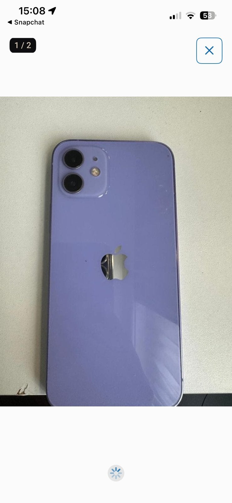 Iphone 12, Telecommunicatie, Mobiele telefoons | Apple iPhone, Paars, Ophalen of Verzenden, Zo goed als nieuw, Met simlock