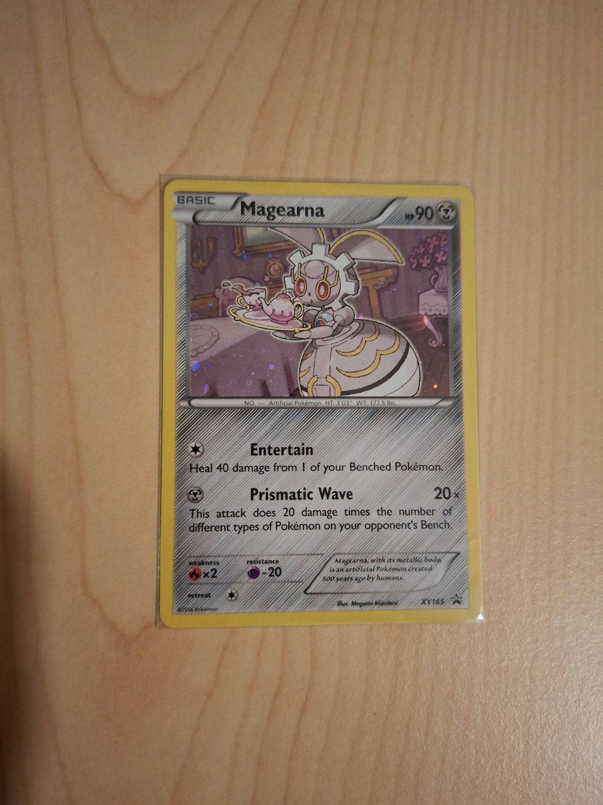 Magearna Pokémon kaart XY165 Promo Holo, Ophalen of Verzenden