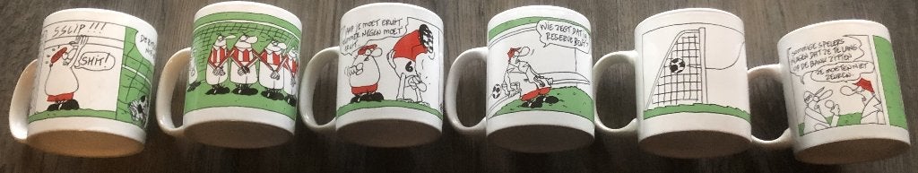 TOON VAN DRIEL - KNUDDE - 6 MOKKEN - NIEUW, Verzamelen, Ophalen of Verzenden, Overige figuren, Nieuw, Gebruiksvoorwerp