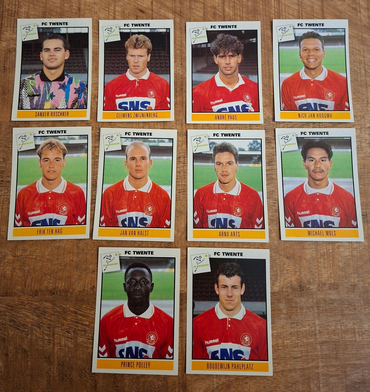 FC Twente Panini Voetbalplaatjes 1994 - Set van 10, Ophalen of Verzenden, Zo goed als nieuw, F.C. Twente, Poster, Plaatje of Sticker