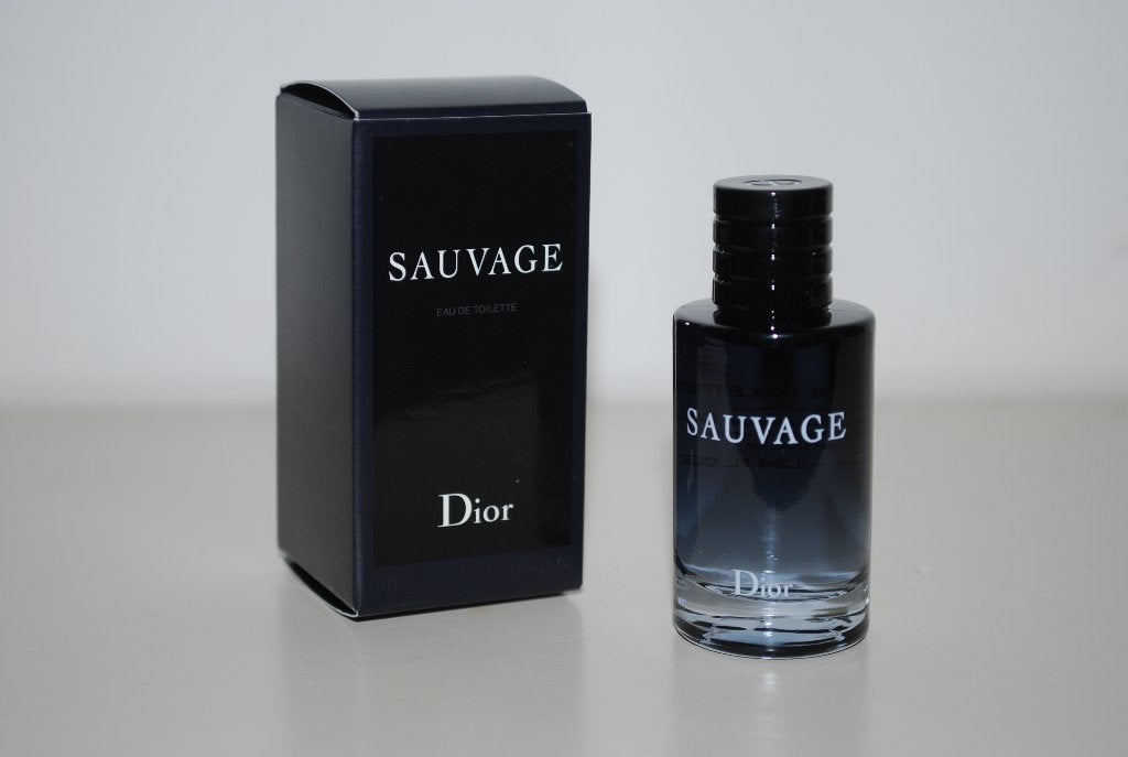 Miniatuur Dior Sauvage edt, Ophalen of Verzenden, Zo goed als nieuw, Miniatuur, Gevuld