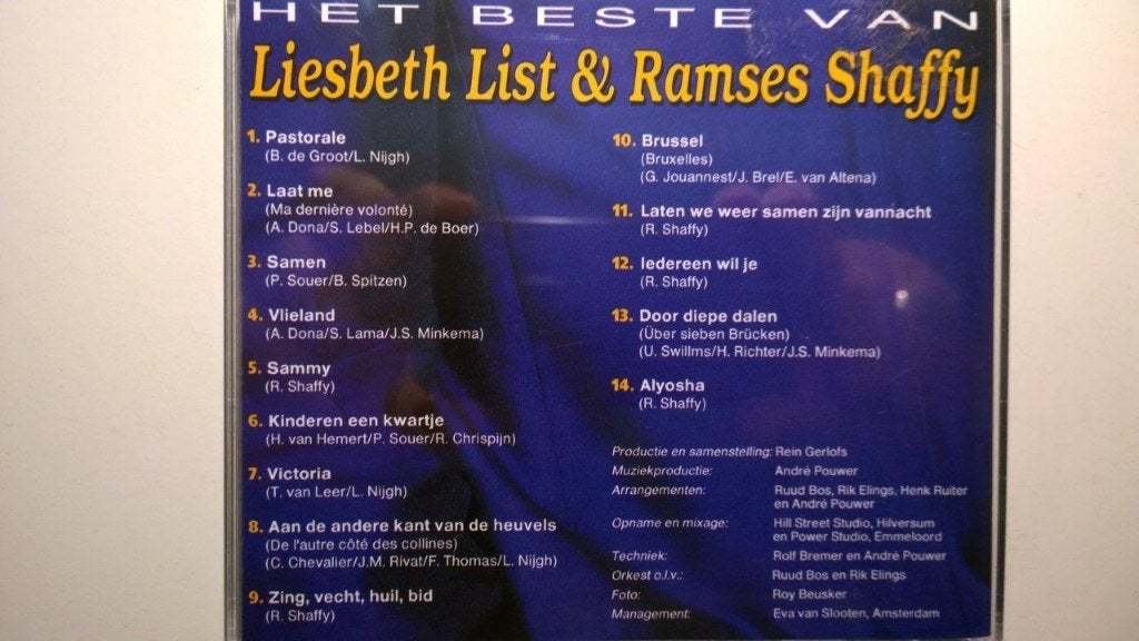 Liesbeth List & Ramses Shaffy - Het Beste Van, Ophalen of Verzenden, Zo goed als nieuw, Levenslied of Smartlap, Album