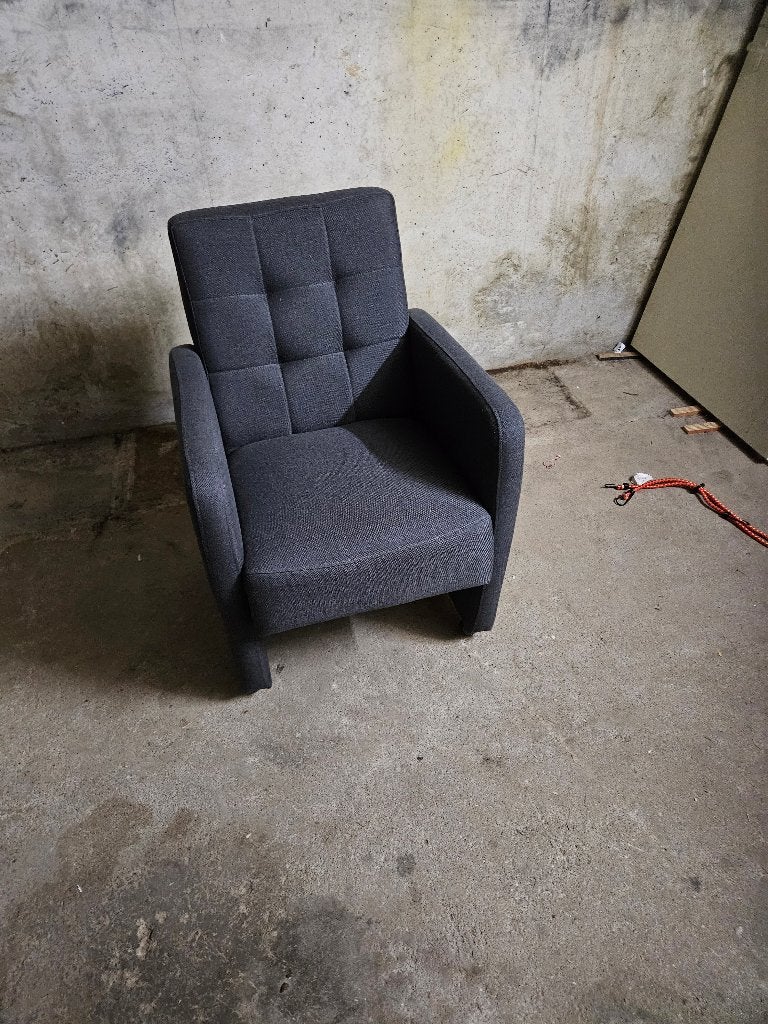 Stoel, Huis en Inrichting, Stoelen, Ophalen, Gebruikt, Blauw, Eén